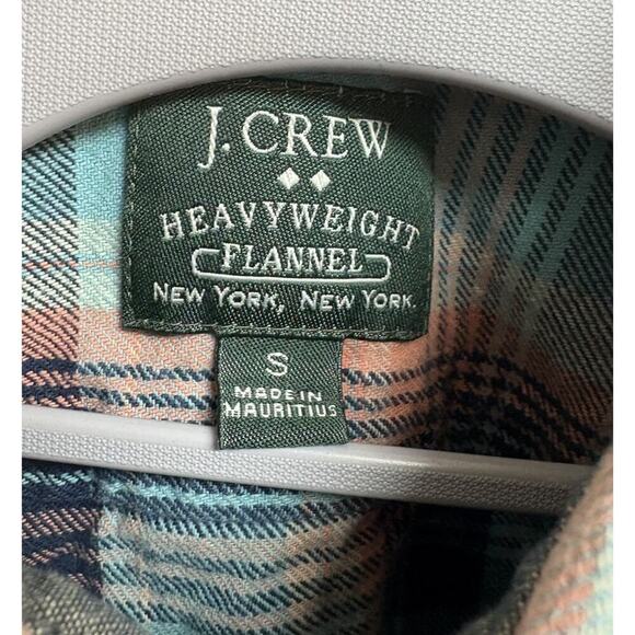J. Crew Men's S Plaid Heavyweight Flannel Shirt - Picture 4 of 5